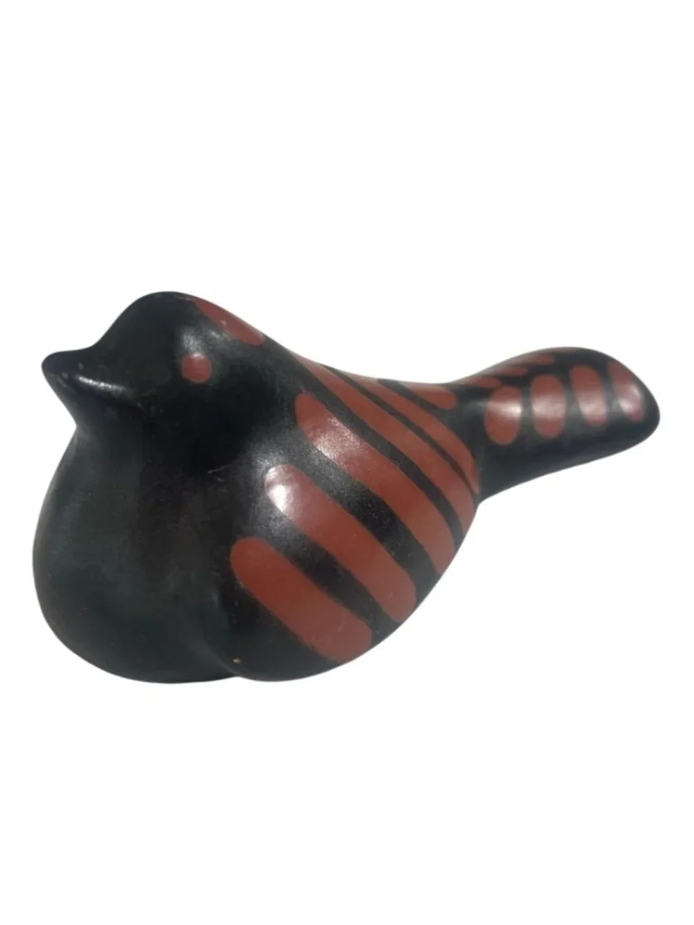 Pier 1 Imports Chulucanas Peruvian Art Pottery Bird Figurine Handmade Decor